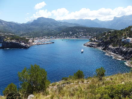 Port de Sóller vom Cap Gros aus gesehen