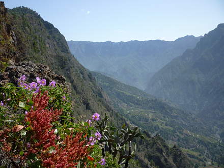 Westliche Abbruchkante der Caldera de Taburiente