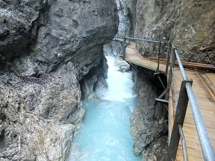 Wasserfallweg in der Leutaschklamm