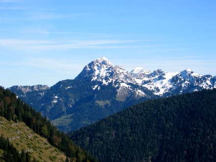 Blick zurück auf den Wendelstein