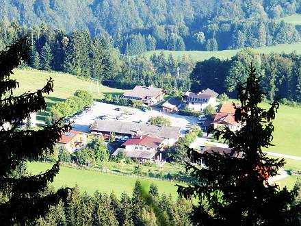 Parkplatz am Alpengasthof Schneeberg