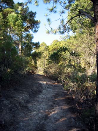 Aufstieg zum Cruz de Maria