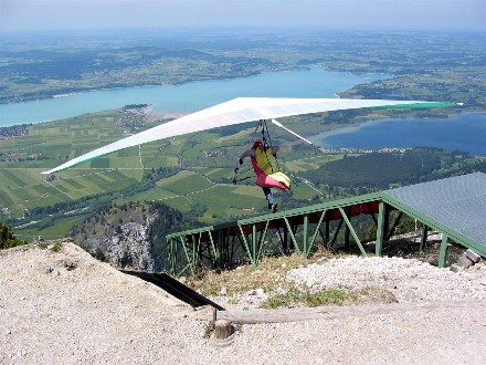 Drachenstart (über Forggen- und Bannwaldsee)