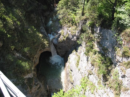 Blick von der Marienbrücke auf die Pöllat